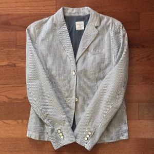 Gap seersucker lined blazer